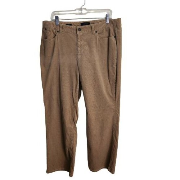 Talbots Curvy Petite Straight Leg Stretch Corduroy Pants Size 16WP - Picture 2 of 7